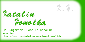 katalin homolka business card
